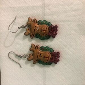 Festive Reindeer Earrings